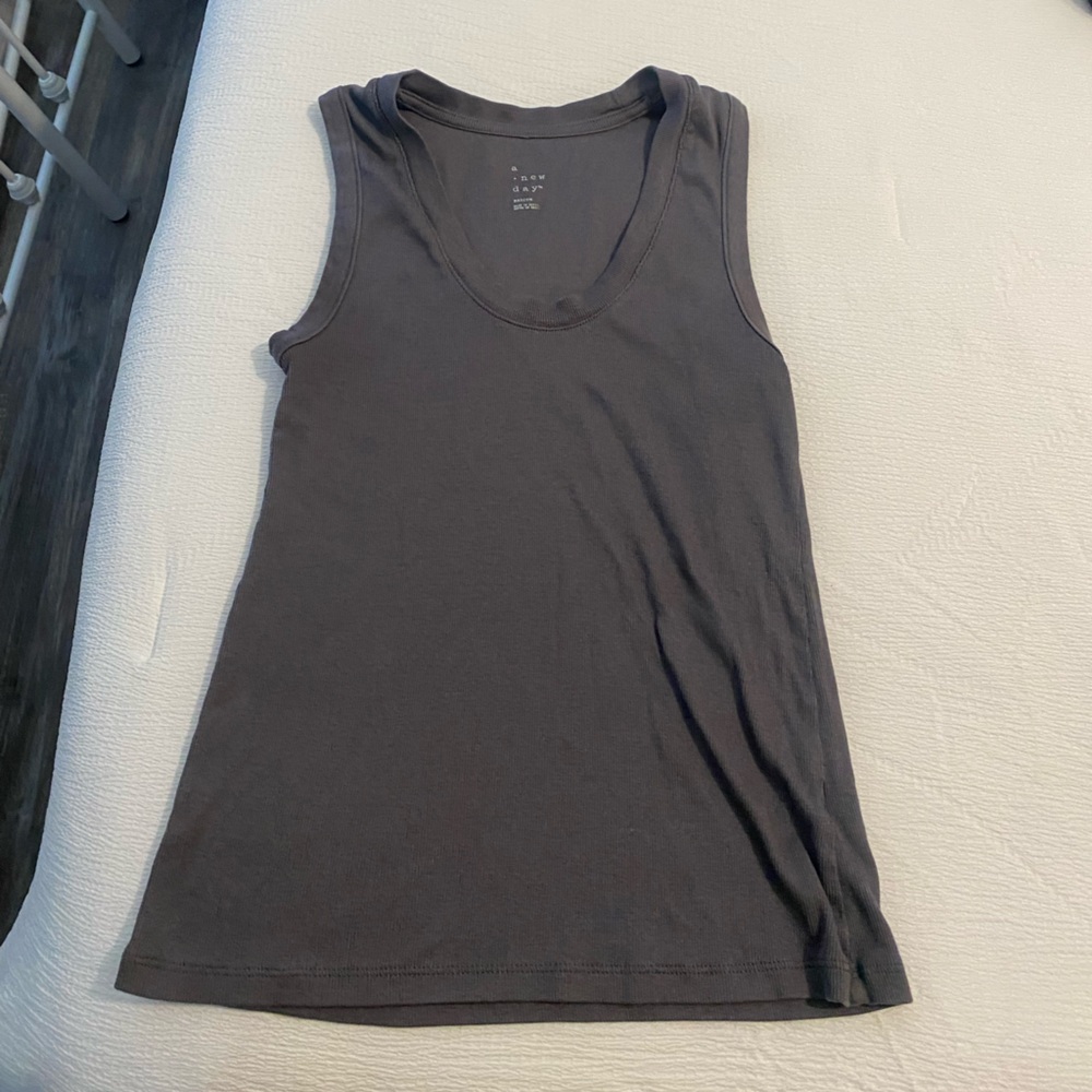 Grey scoop neck tank top, target, size medium